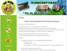 Tablet Screenshot of dearkkinderopvangopdeboerderij.nl